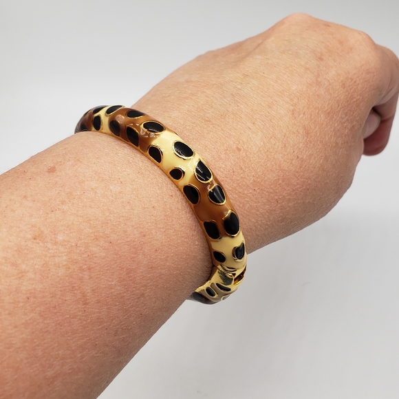 KJL Leopard print enamel bracelet 2006 - Picture 13 of 13